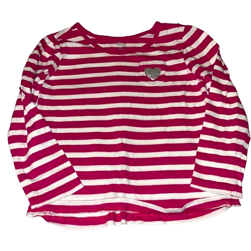 🦋 The Children’s place pink striped top, 4T
